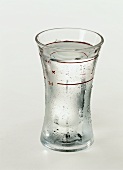 Clear schnapps in glass