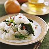 Spinach with Tremella and wolfberries