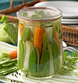 Pickled summer vegetables