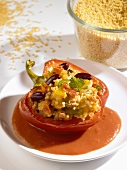 Peppers stuffed with millet