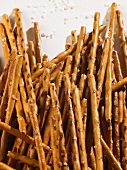 Salted sticks in a heap