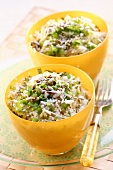 Sauerkraut salad with rice