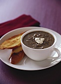 Linsen-Champignon-Suppe