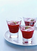 Raspberry and lime drink
