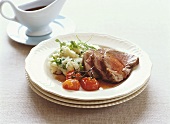 Roast beef with colcannon