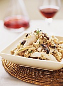 Risotto with chicken and mushrooms
