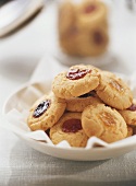 Biscuits with jam centres