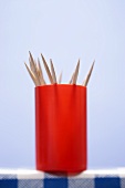 A pot of toothpicks