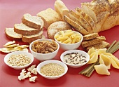 Various foods in the carbohydrate group
