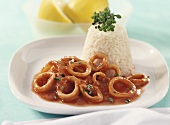 Squid ragout with rice