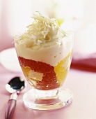Trifle (layered dessert with fruit)