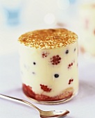 Quark cream with fresh berries