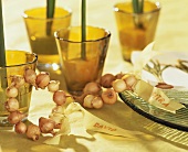 Napkin rings made from bulbs