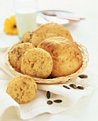 Bread rolls with sunflower seeds