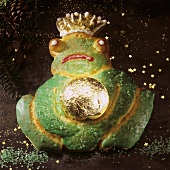 Baked Frog King with glitter stars