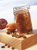 Apple and apricot chutney