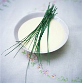 Quark with fresh chives