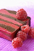 Chocolate and raspberry parfait