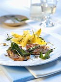 Saltimbocca alla romana (veal escalopes with sage), Italy