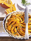 Savoury pumpkin tart