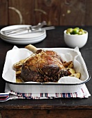 Roast leg of lamb