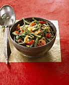 French beans with tomatoes