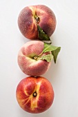 Two peaches and one nectarine