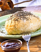 Yeast dumplings with poppy seeds and sugar