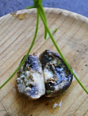 Mushroom with herb butter