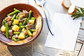 Beef and green bean stew