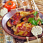 Spicy chicken legs with garlic