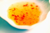 Sweet and sour chilli sauce in a small bowl