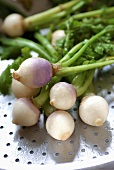 Steamed turnips