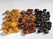 Sultanas, raisins and currants
