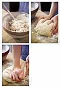 Making soda bread dough