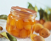 Bottled apricots