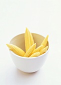 Baby corn in a bowl