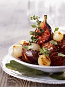Braised lamb with figs