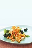 Griechischer Kartoffelsalat mit Oliven und Feta