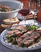 Jellied ham with parsley