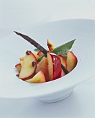 Poached apples