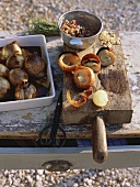 Oignons farcis (Onions stuffed with pork)