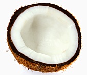 Eine halbe Kokosnuss