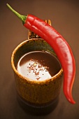 A mug of chilli chocolate