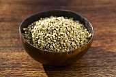 Buckwheat in a small bowl