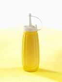 Mustard in a plastic bottle