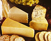 English cheeses with crackers