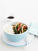 Stir-fried pork and vegetables