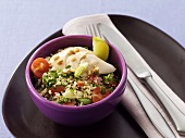 Tabbouleh with chicken breast