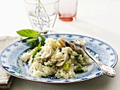 Rice salad with chicken breast